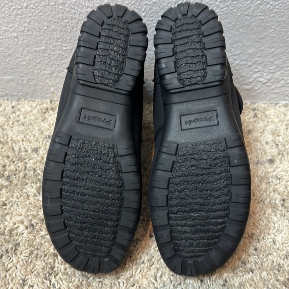 Propét Delaney Strap Black Leather Ankle Boots 9.5 W (D) - Picture 11 of 13